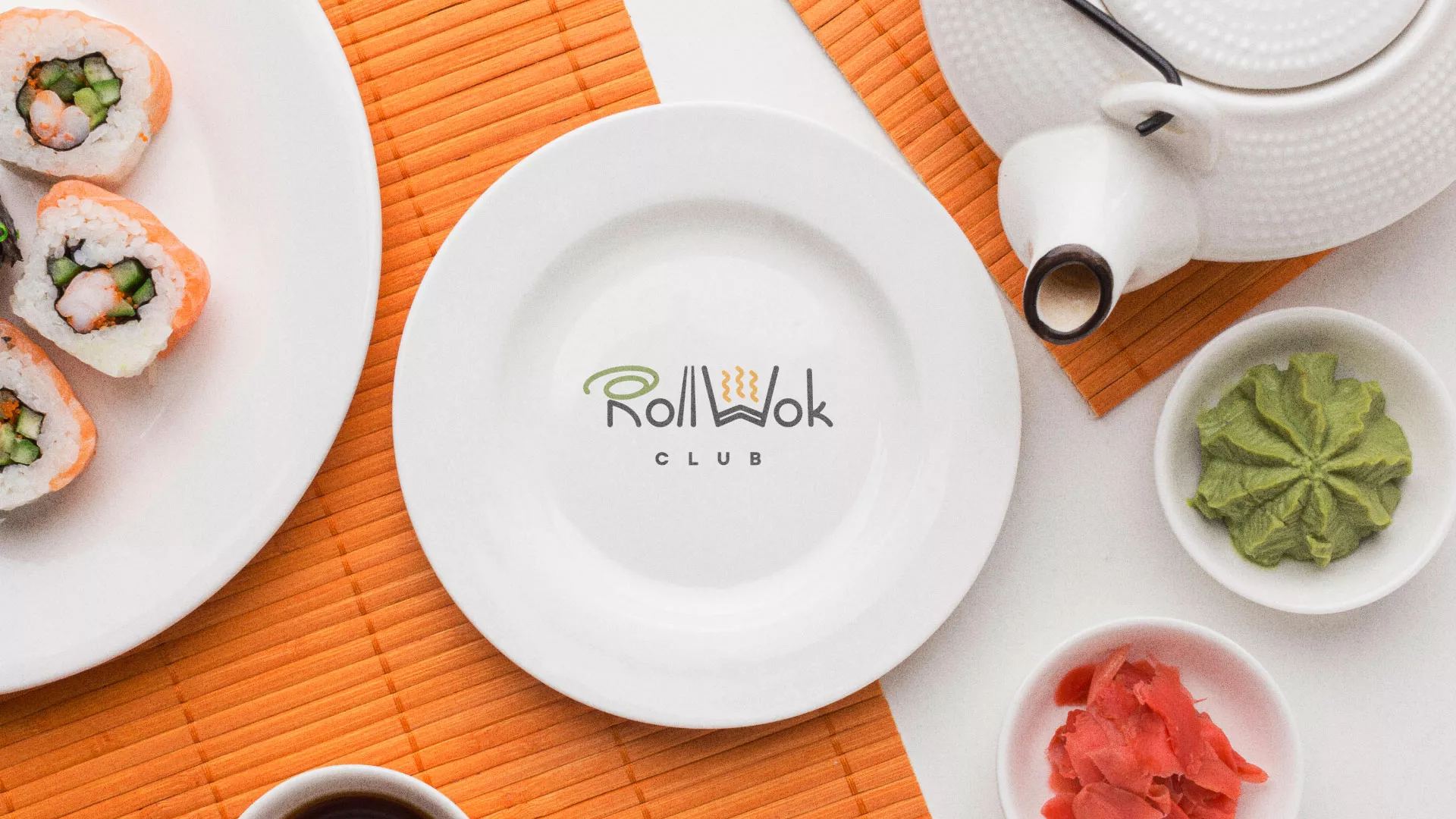 Разработка логотипа и фирменного стиля в Хвалынске для суши-бара «Roll Wok Club» Разработка логотипа и фирменного стиля в Хвалынске для суши-бара «Roll Wok Club»